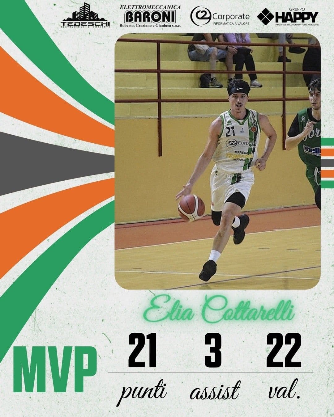 Elia Cottarelli MVP contro Gardone
